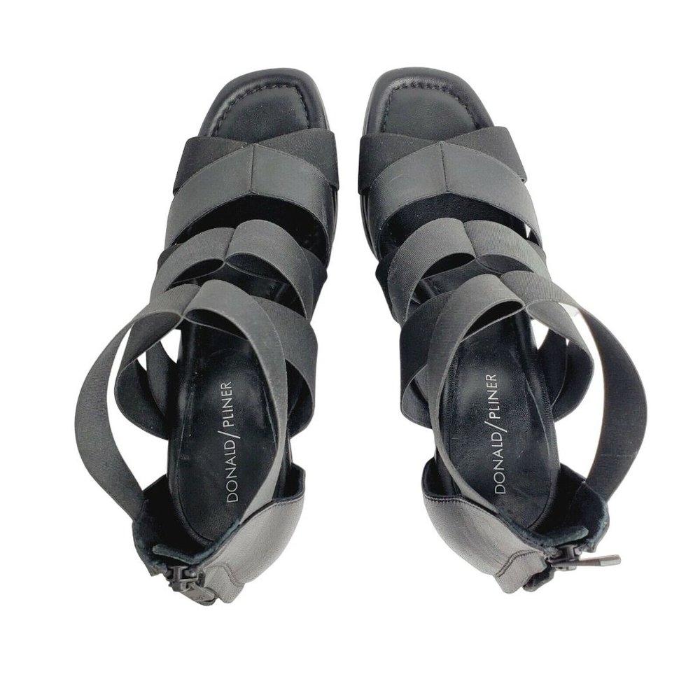 Donald Pliner Lelle Women's Black Strappy Caged Wedge Sandals Sz 9.5M - Picture 6 of 10
